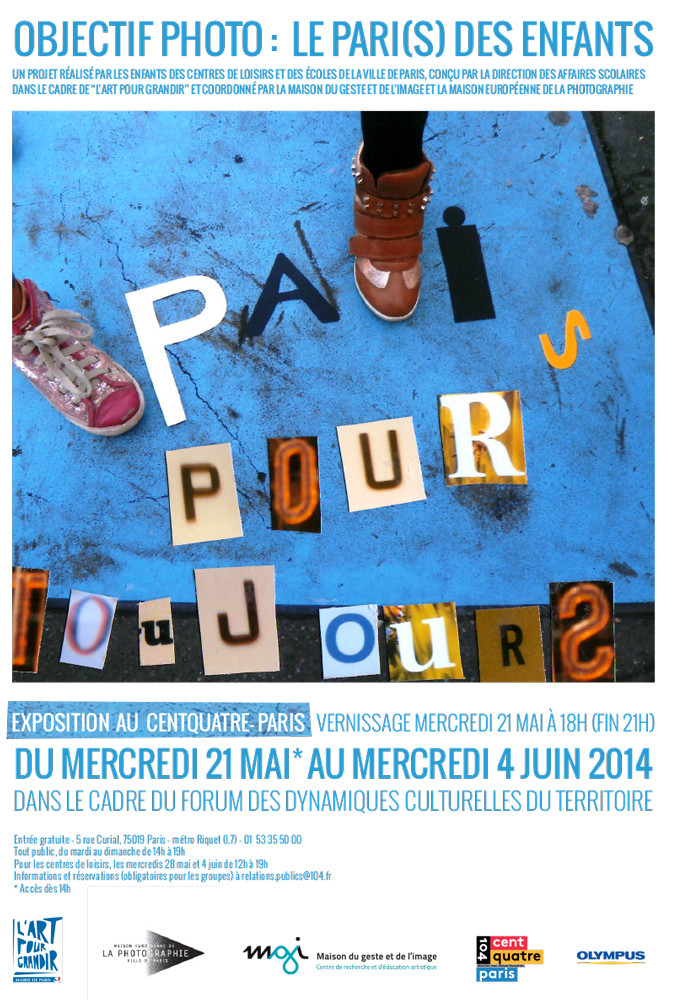 Restitution PEAC – Objectif Photo : Le Pari(s) des enfants / “Paris en lettres capitales”