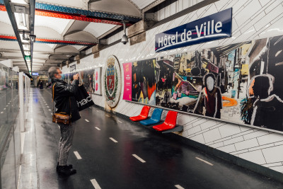La série « Arles, Paris and…» de Boris Mikhaïlov est dans le métro parisien