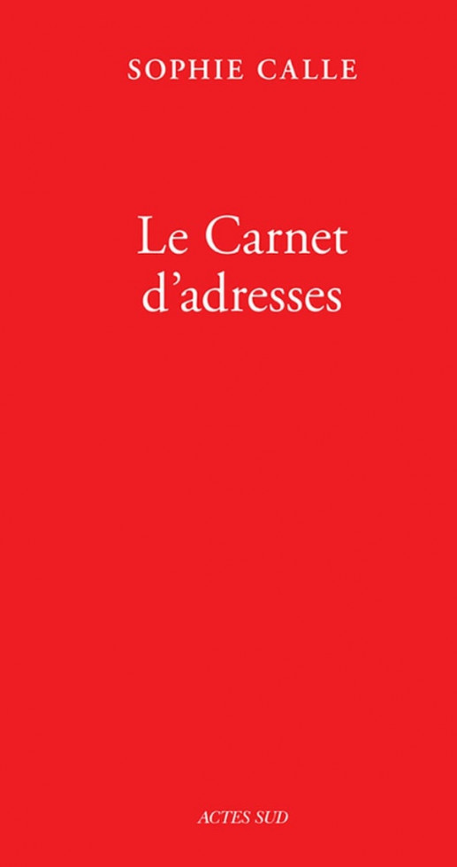 Calle  - Le carnet d'adresses ; livre VI
